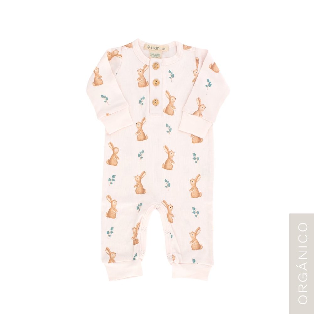 Organic Peruvian Pima Cotton Long-sleeve one-piece